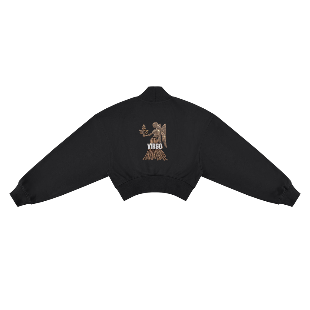 Virgo Women's Crop Mock Neck Sweatshirt