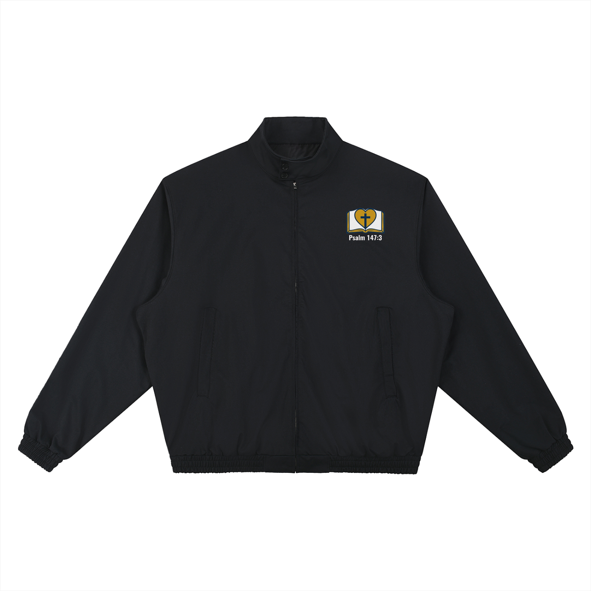 Scriptures Stand Collar Bomber Jacket