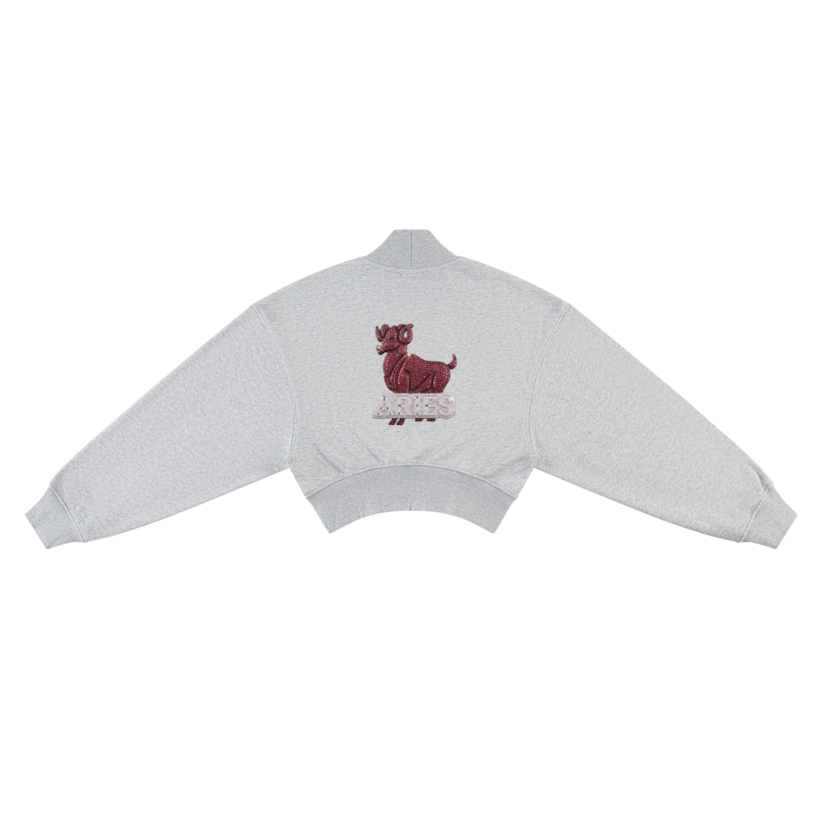 Aries Women's Crop Mock Neck Sweatshirt