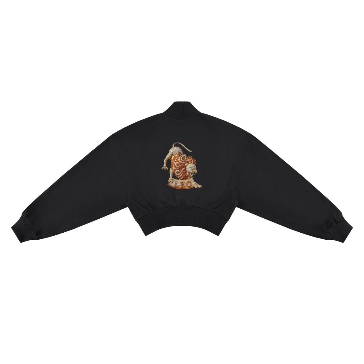 Leo Women's Crop Mock Neck Sweatshirt