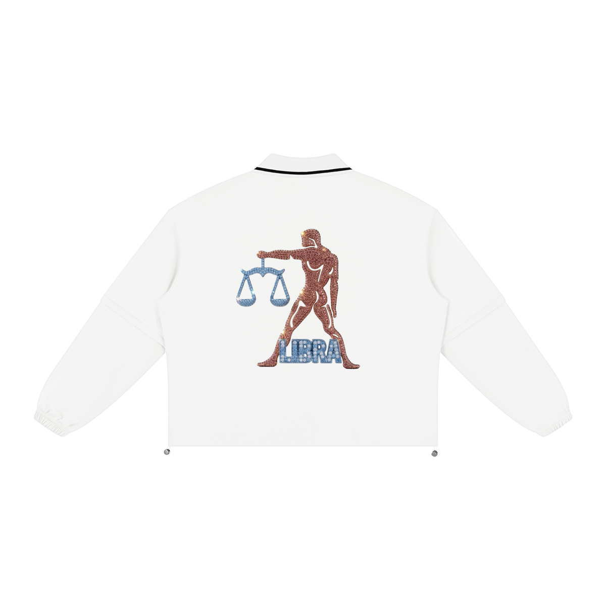 Libra Unisex Boxy Collared Detachable Sweatshirt