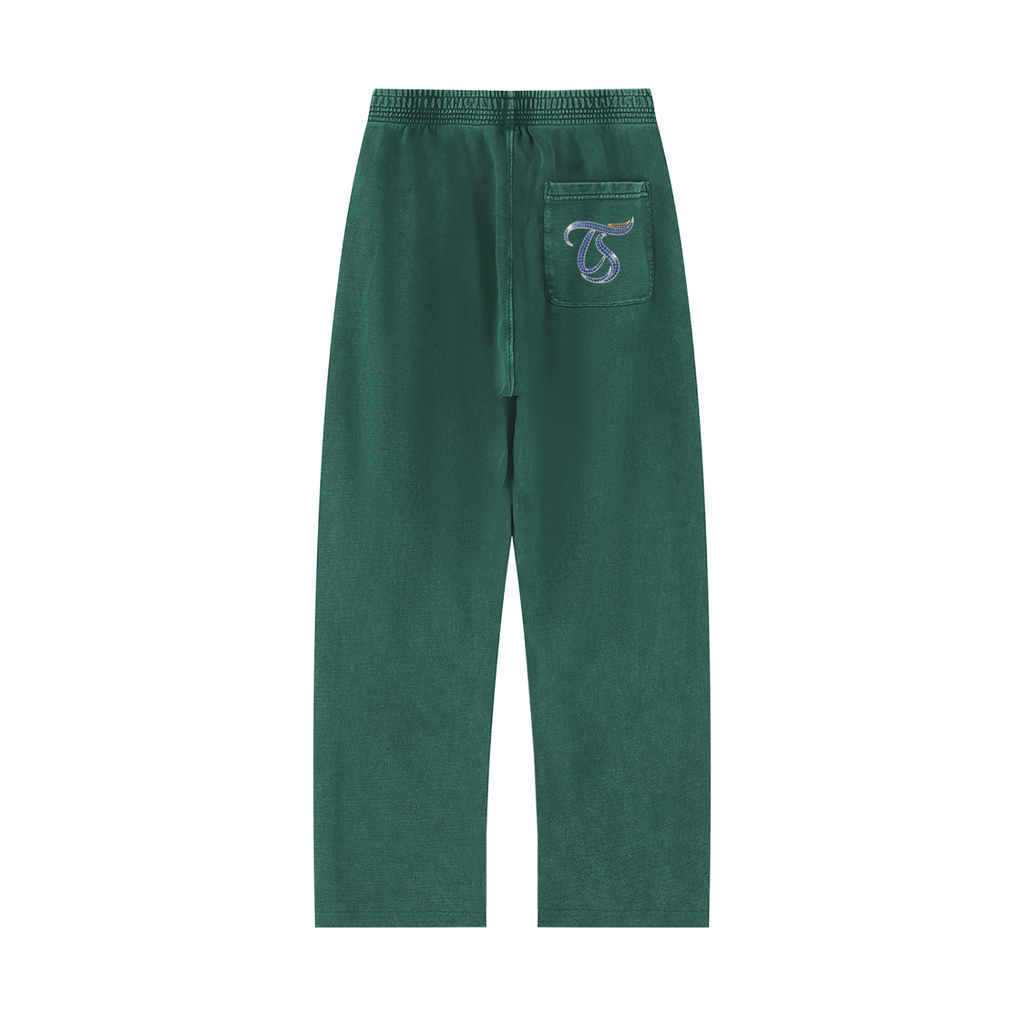 Capricorn Unisex Mineral Wash Straight Sweatpants