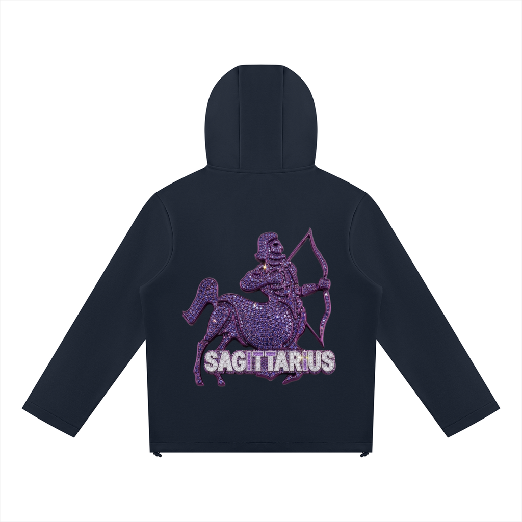 Sagittarius Unisex Paneled Full Zip Hoodie
