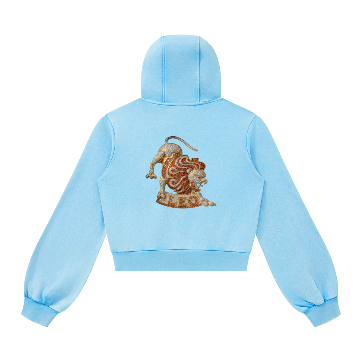 Leo Vintage Wash Full Zip Hoodie