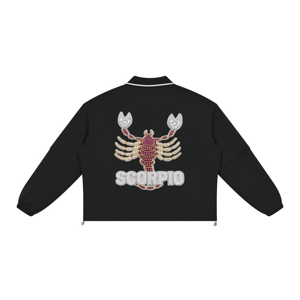 Scorpio Unisex Boxy Collared Detachable Sweatshirt