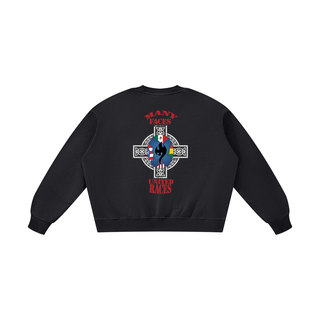 Tosmooth Creations Image Unisex Boxy Vintage Washed Sweatshirt