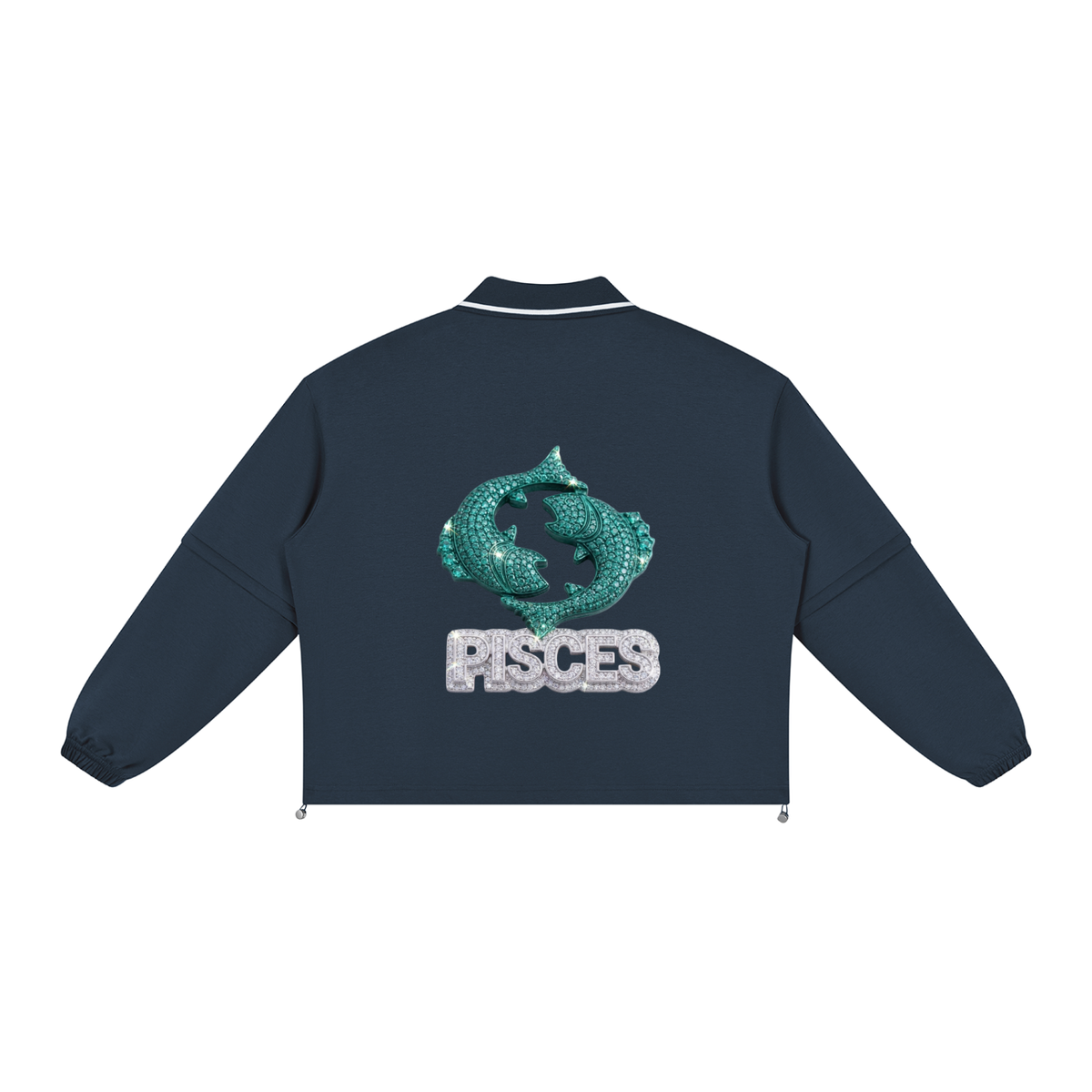 Pisces Unisex Boxy Collared Detachable Sweatshirt