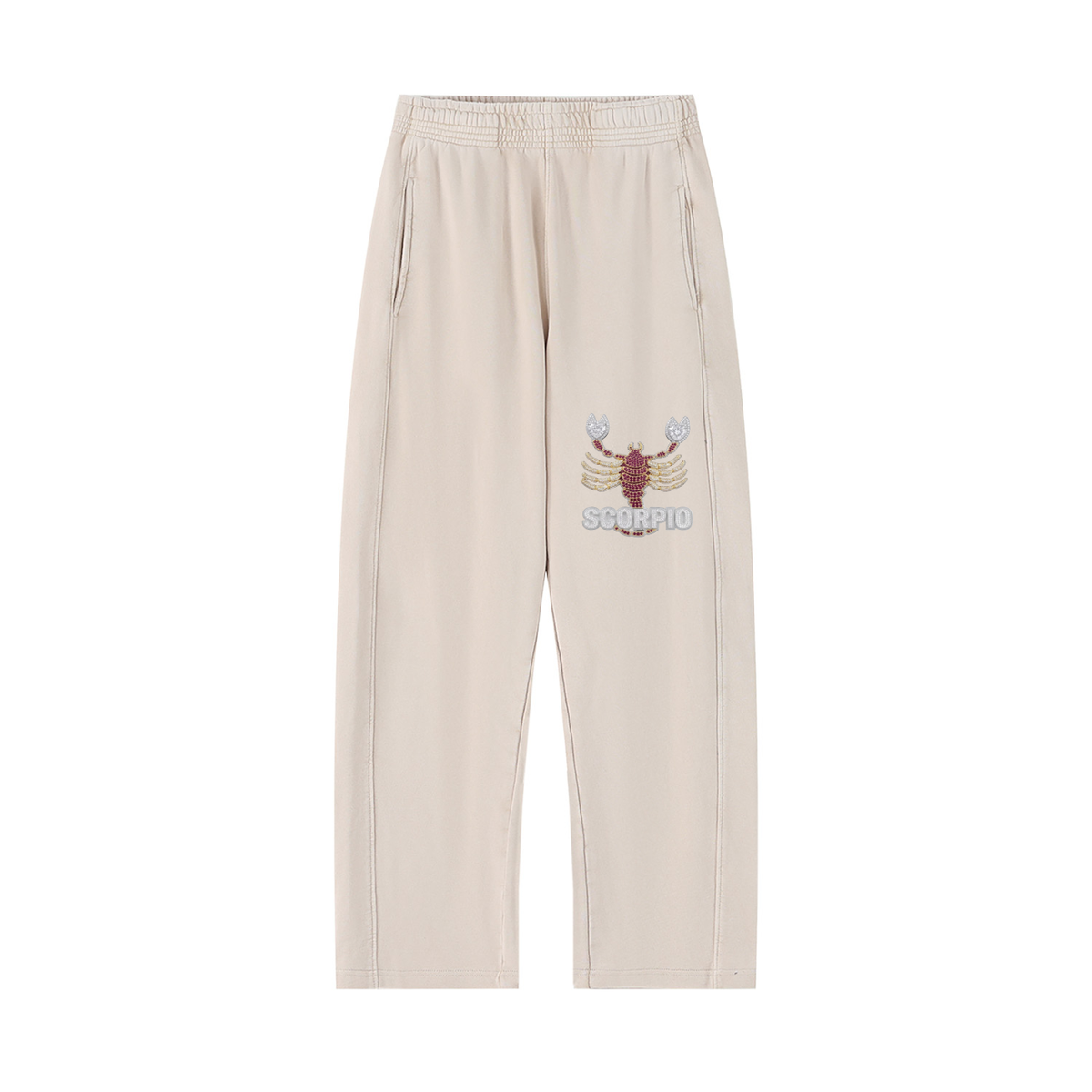 Scorpio Unisex Mineral Wash Straight Sweatpants
