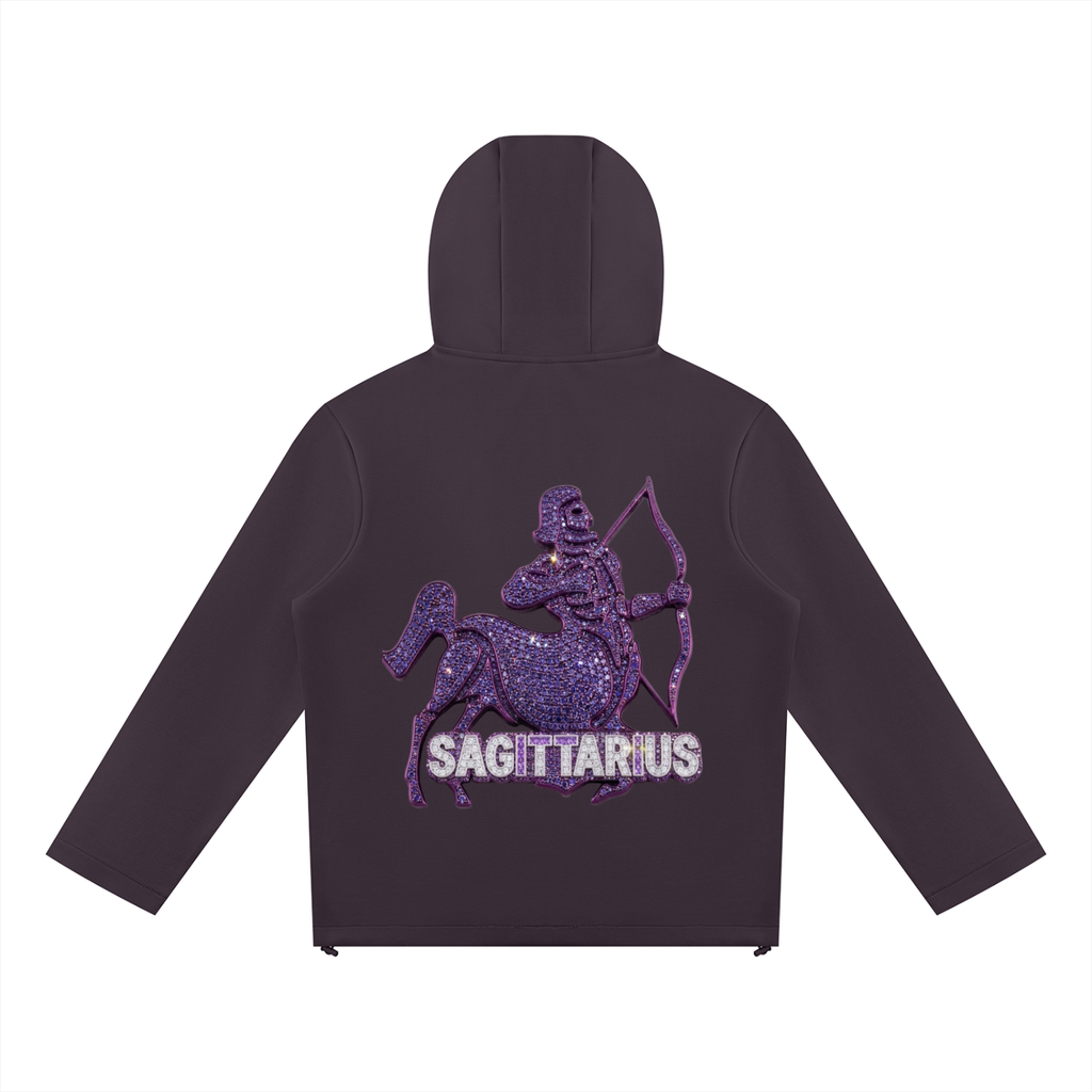 Sagittarius Unisex Paneled Full Zip Hoodie