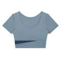 Libra Women's Panelled Crop Yoga T-Shirt