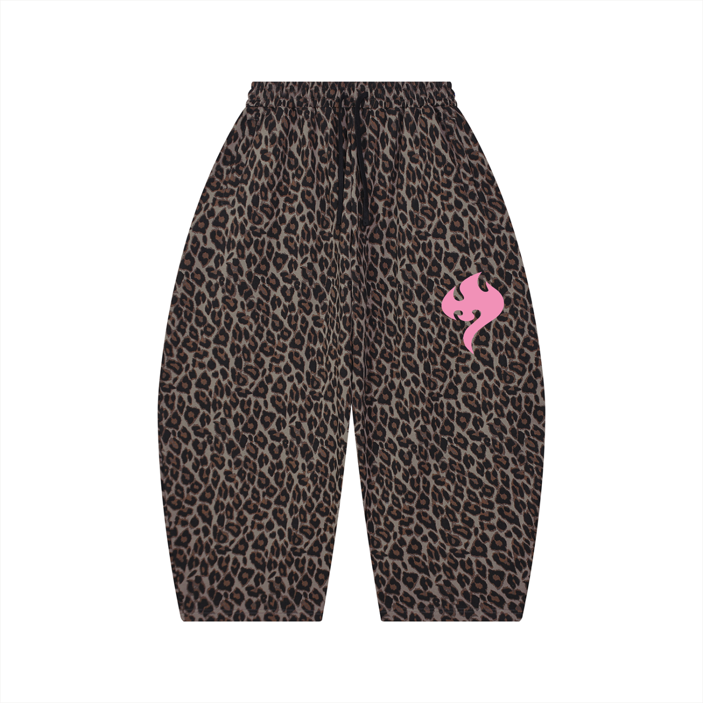 Tosmooth Creations Unisex Leopard Barrel Leg Sweatpants