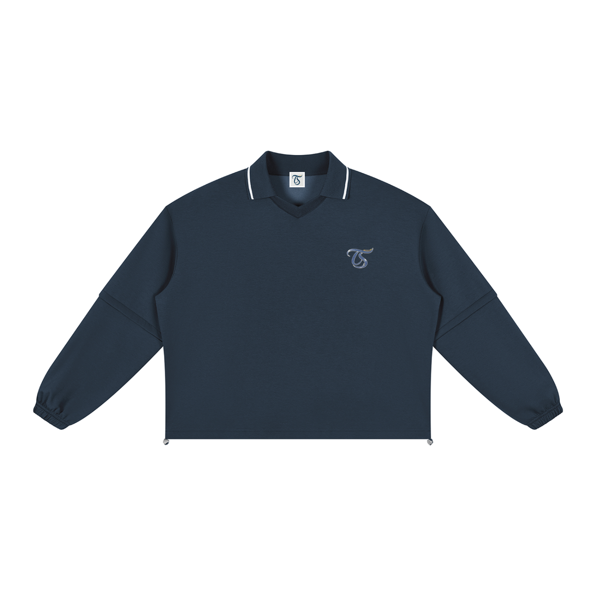 Gemini Unisex Boxy Collared Detachable Sweatshirt