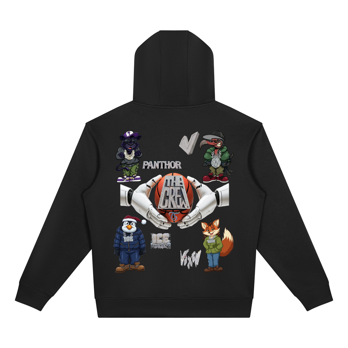The Crew Unisex Drop Shoulder Full Zip Hoodie