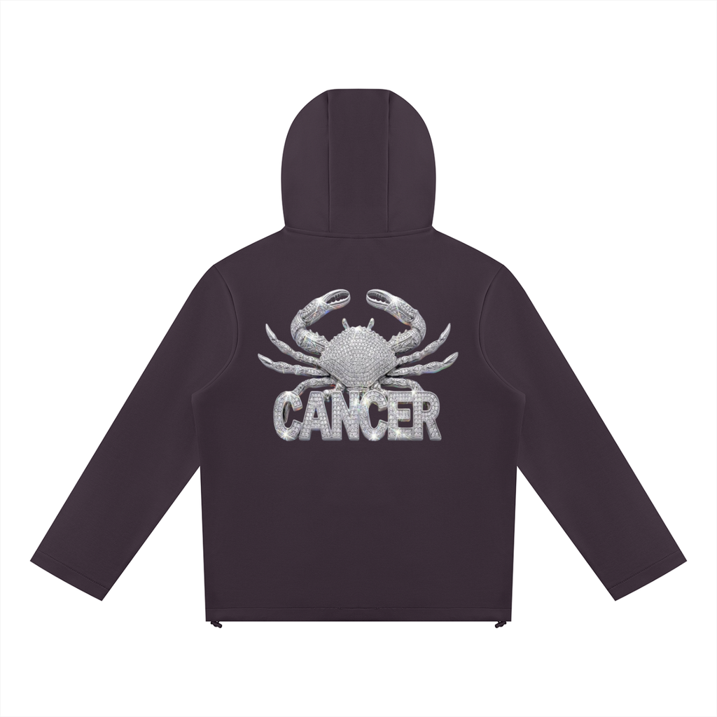 Cancer Unisex Paneled Full Zip Hoodie