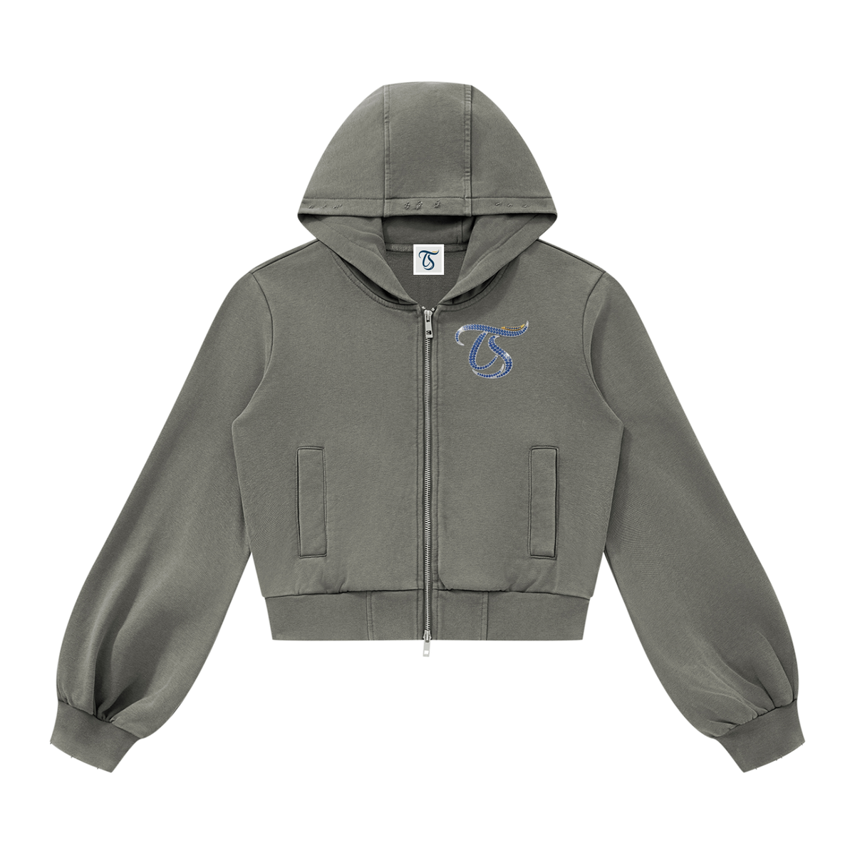 Virgo Vintage Wash Full Zip Hoodie