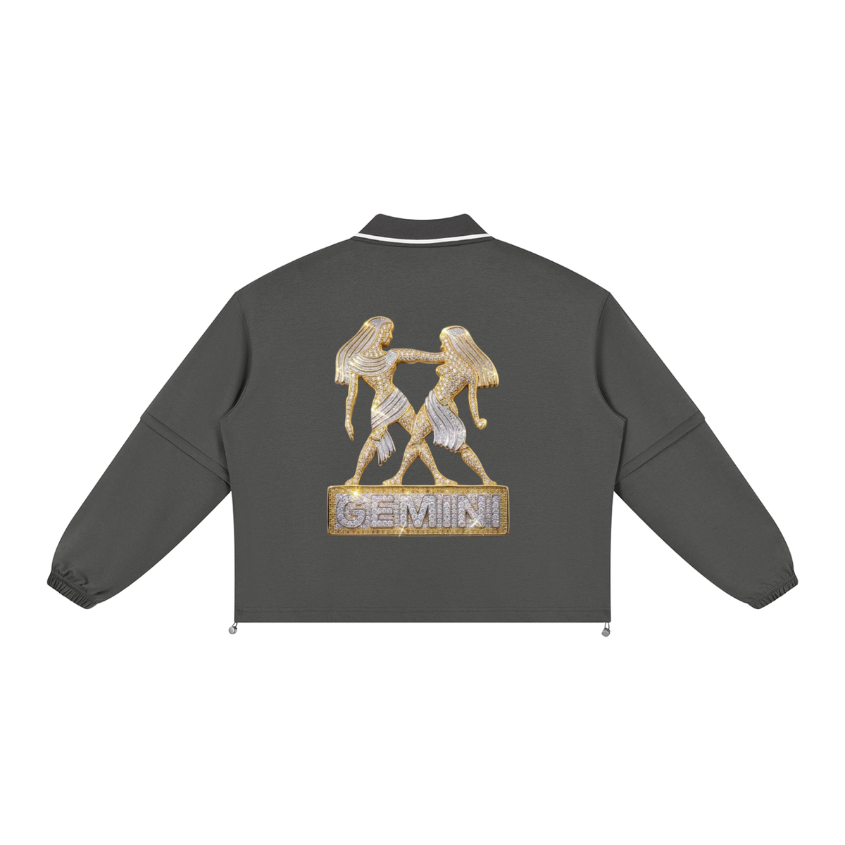 Gemini Unisex Boxy Collared Detachable Sweatshirt