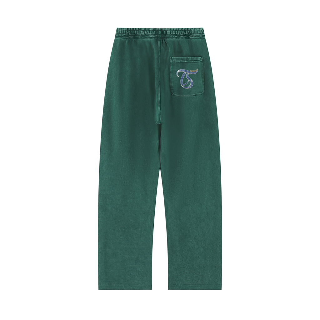 Pisces Unisex Mineral Wash Straight Sweatpants