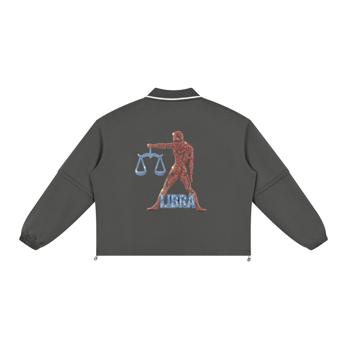 Libra Unisex Boxy Collared Detachable Sweatshirt