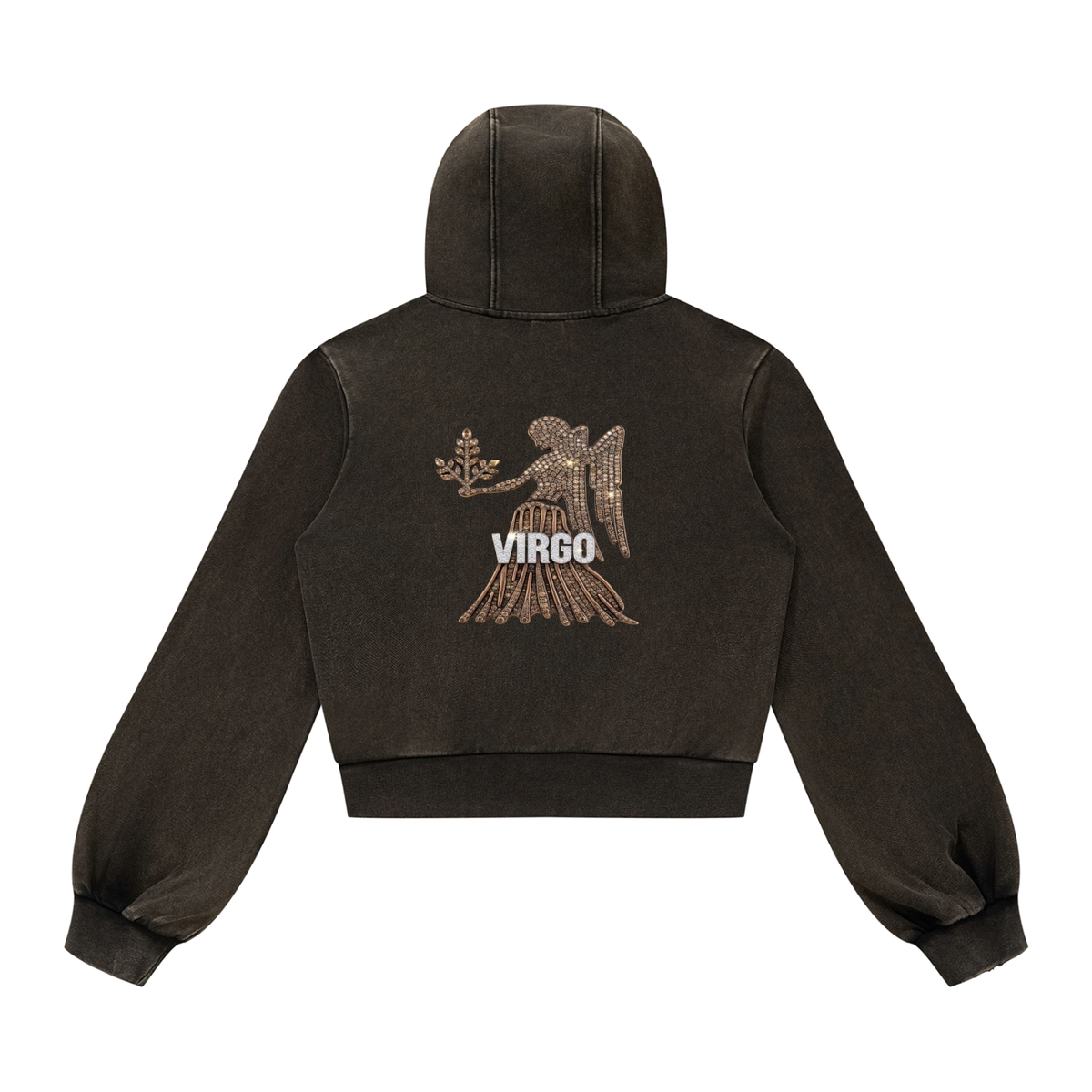 Virgo Vintage Wash Full Zip Hoodie