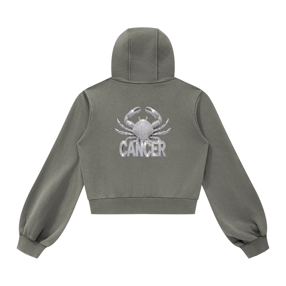 Cancer Vintage Wash Full Zip Hoodie