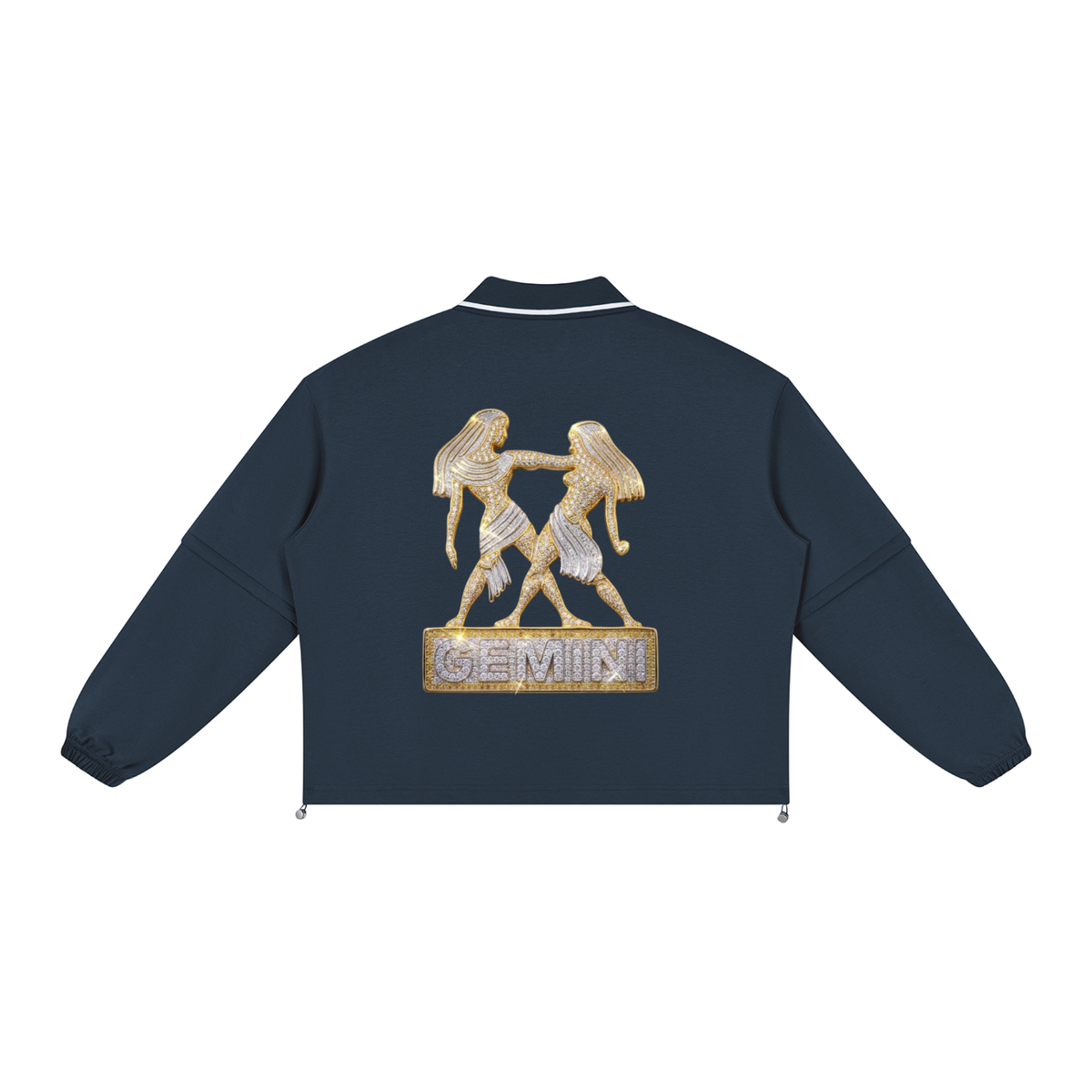 Gemini Unisex Boxy Collared Detachable Sweatshirt
