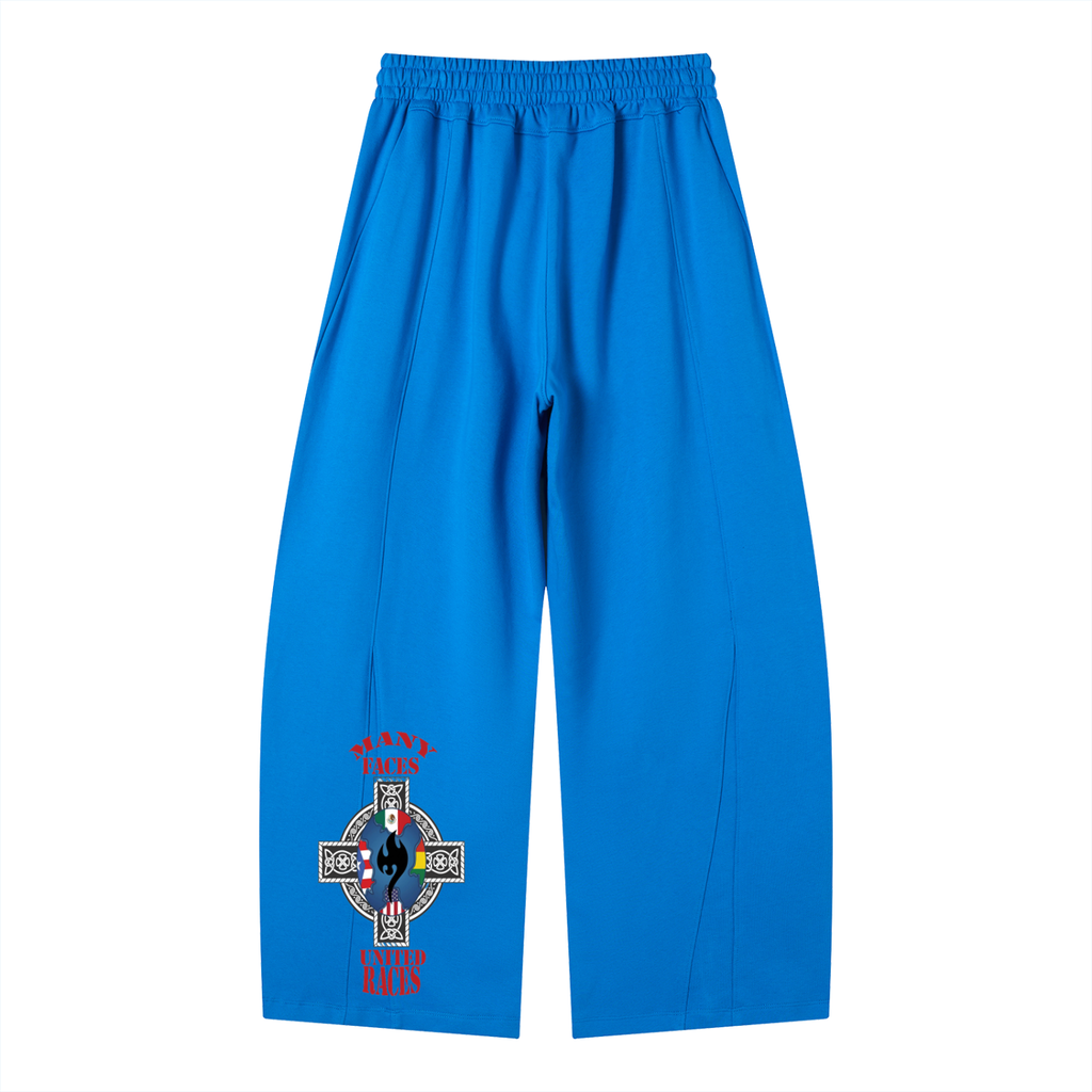 Heavyweight Wide Leg Panel Sweatpants
