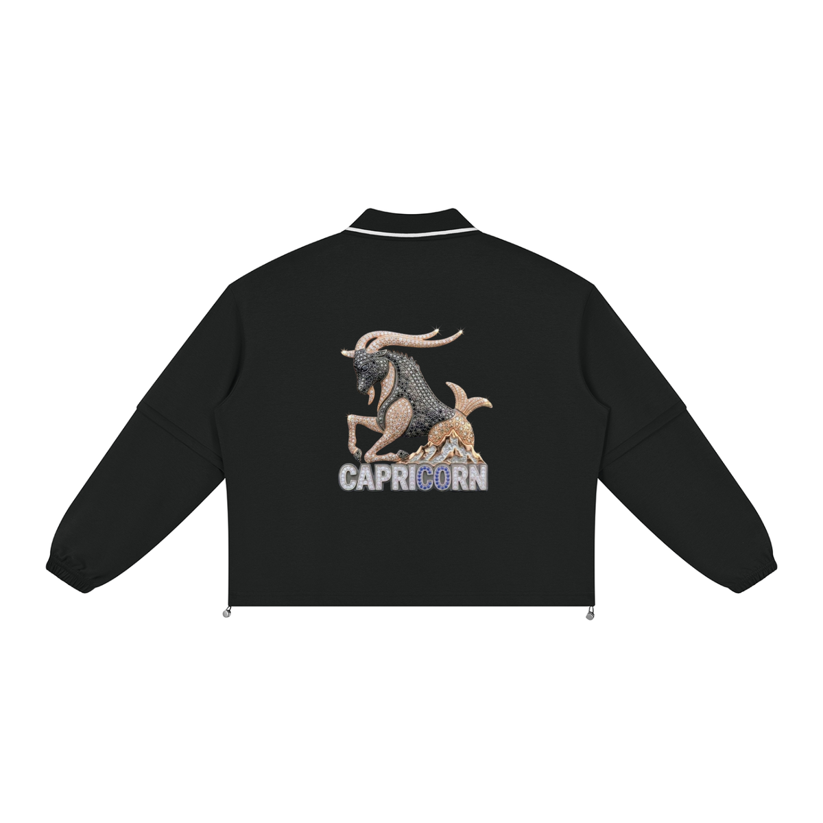 Capricorn Unisex Boxy Collared Detachable Sweatshirt