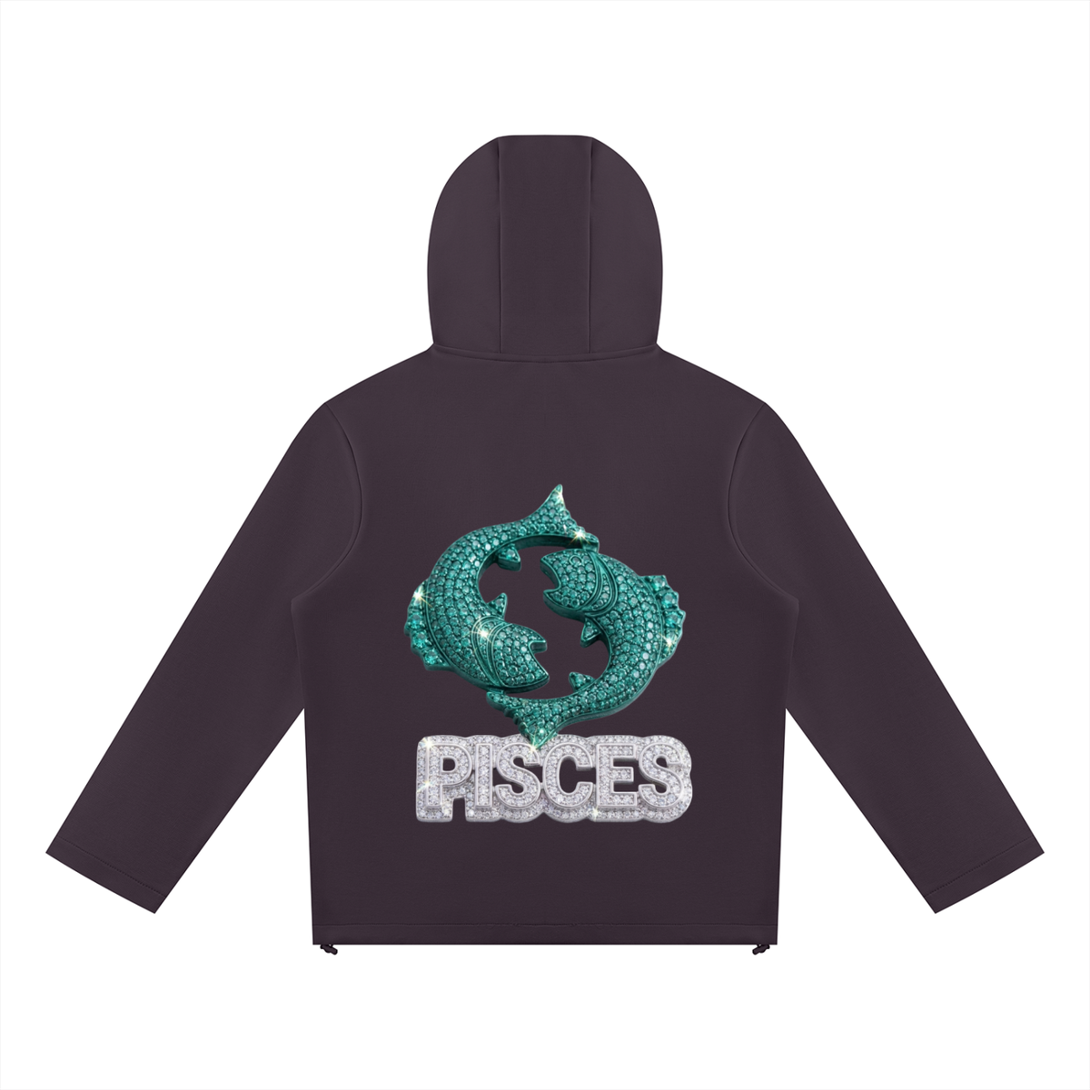 Pisces Unisex Paneled Full Zip Hoodie