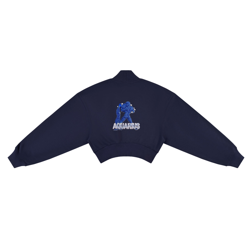 Aquarius Women's Crop Mock Neck Sweatshirt