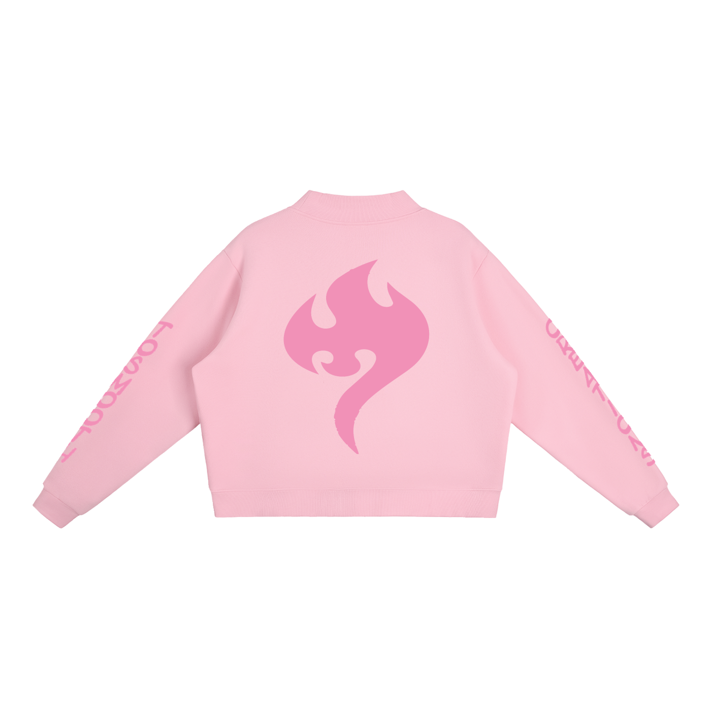 Tosmooth Creations Essential Fleece Mock-Neck Crew Sweatshirt