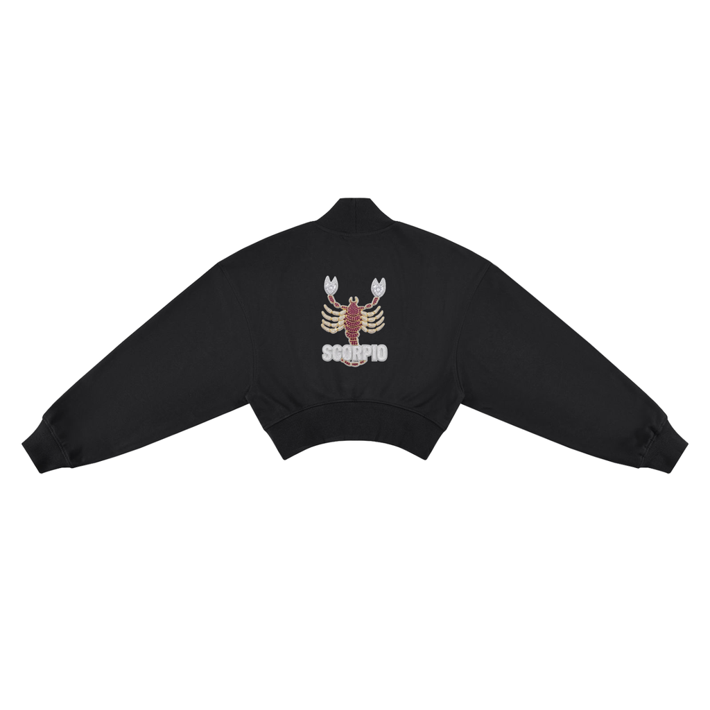 Scorpio Women's Crop Mock Neck Sweatshirt