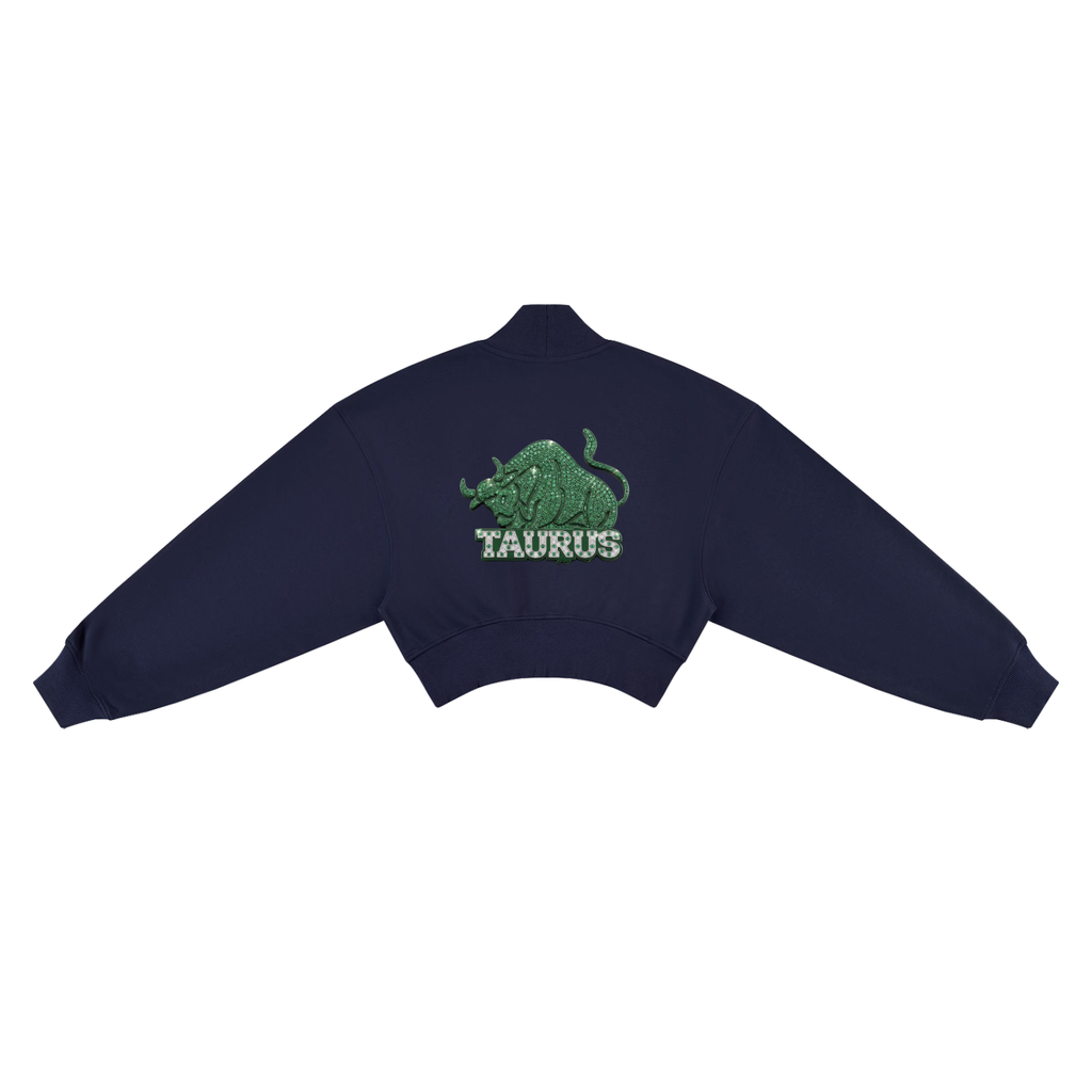 Taurus Women's Crop Mock Neck Sweatshirt
