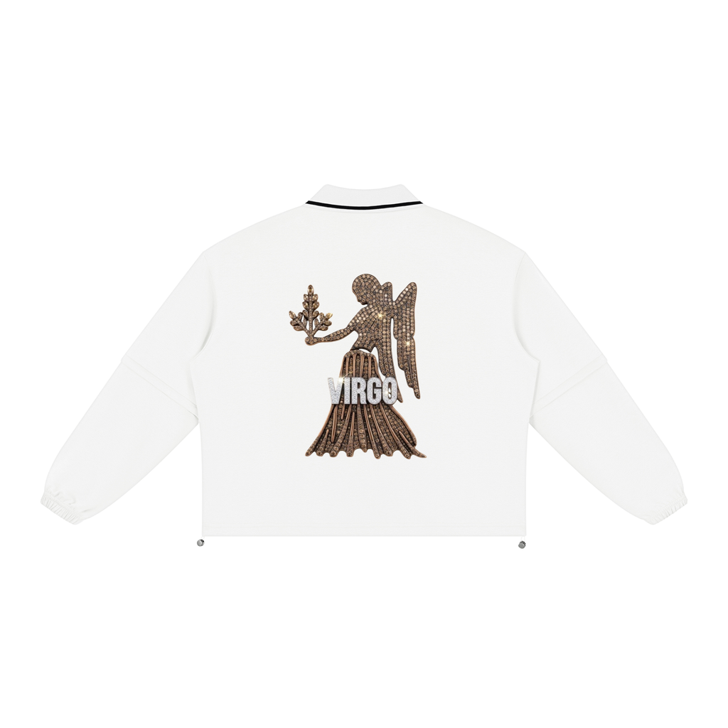 Virgo Unisex Boxy Collared Detachable Sweatshirt