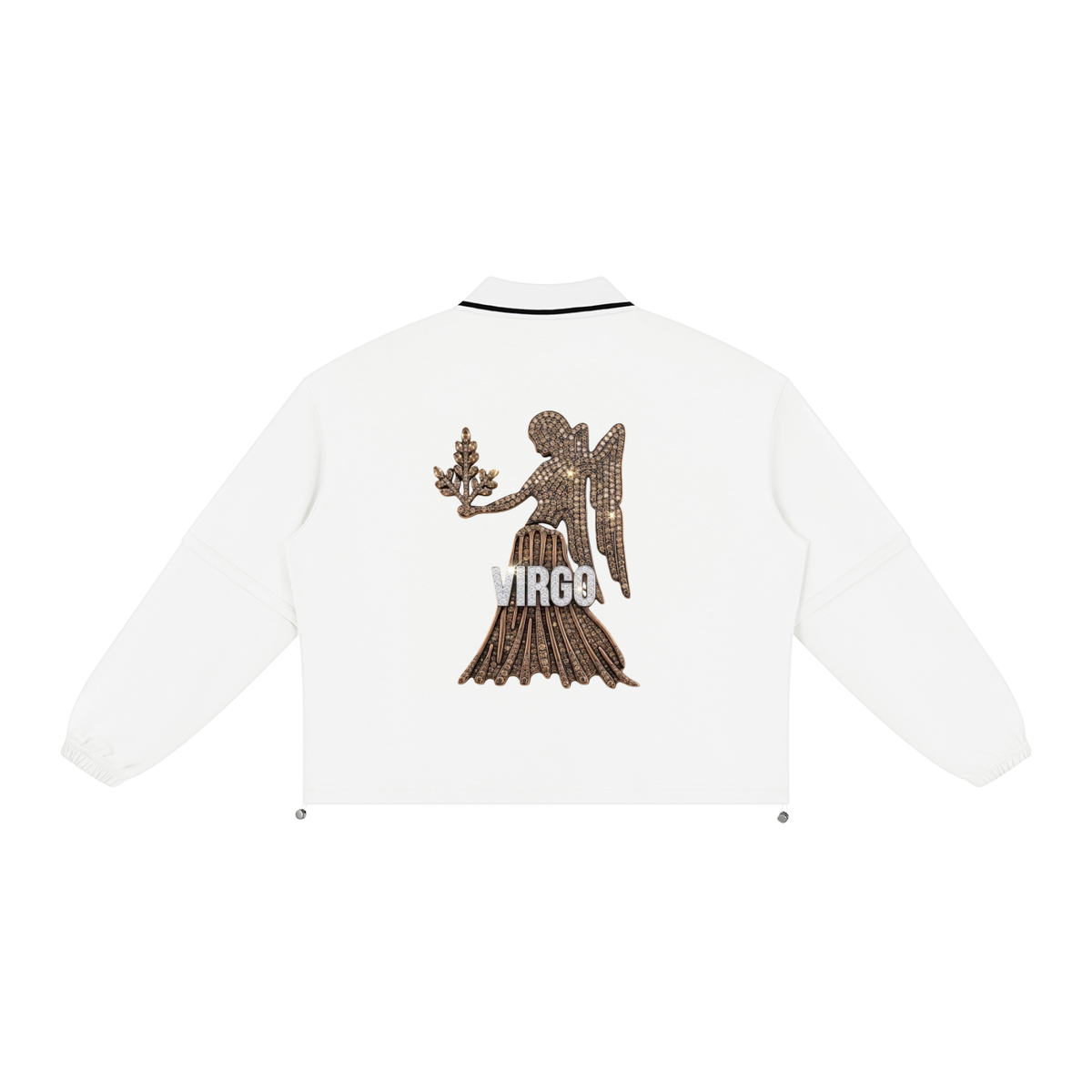 Virgo Unisex Boxy Collared Detachable Sweatshirt