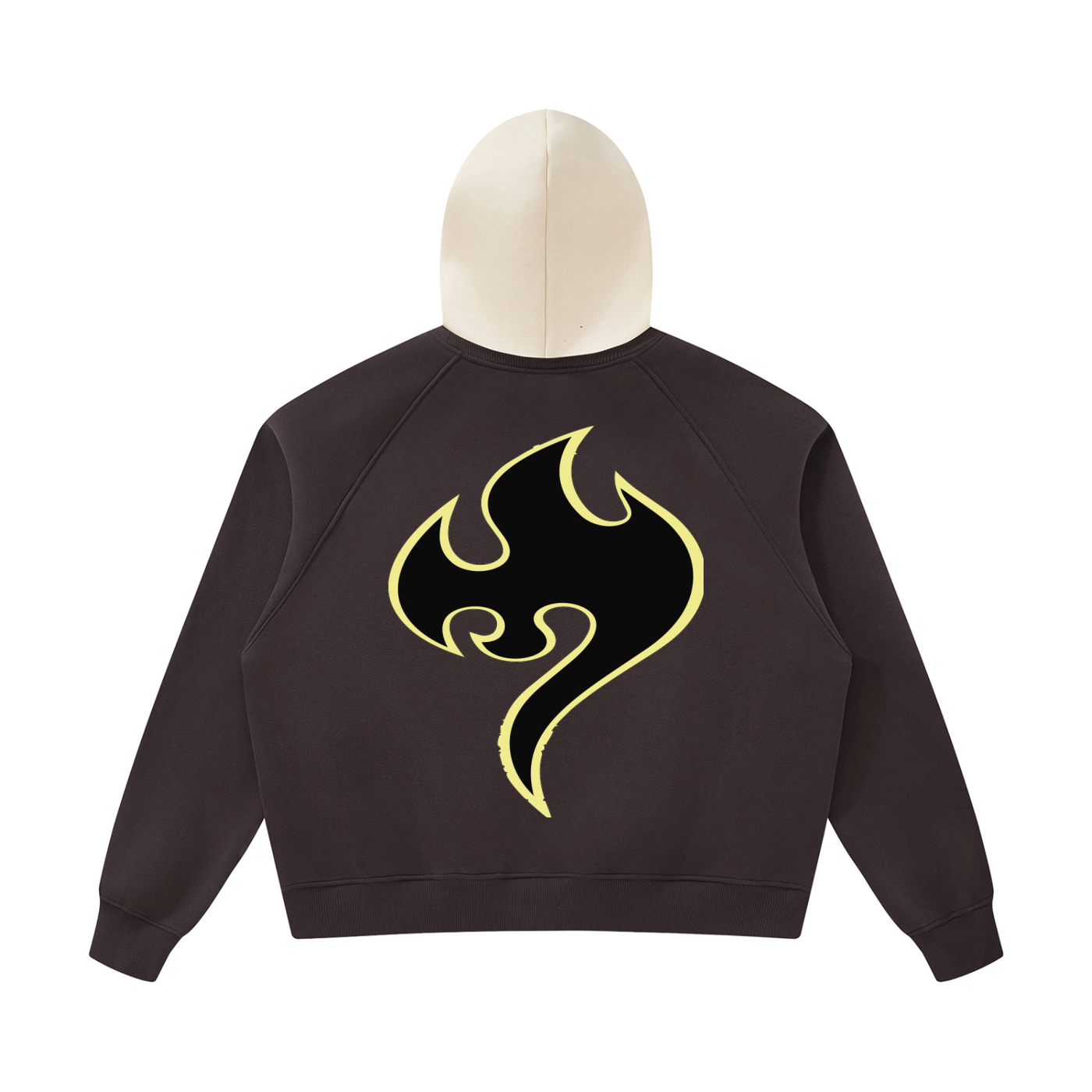 Unisex Fleece Raglan Color Block Hoodie