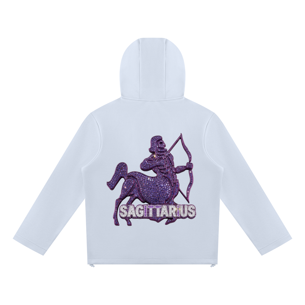 Sagittarius Unisex Paneled Full Zip Hoodie
