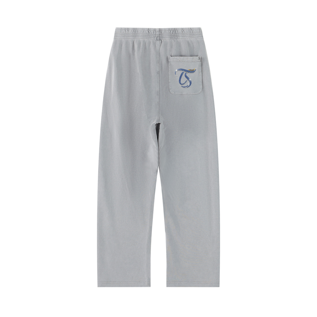 Sagittarius Unisex Mineral Wash Straight Sweatpants