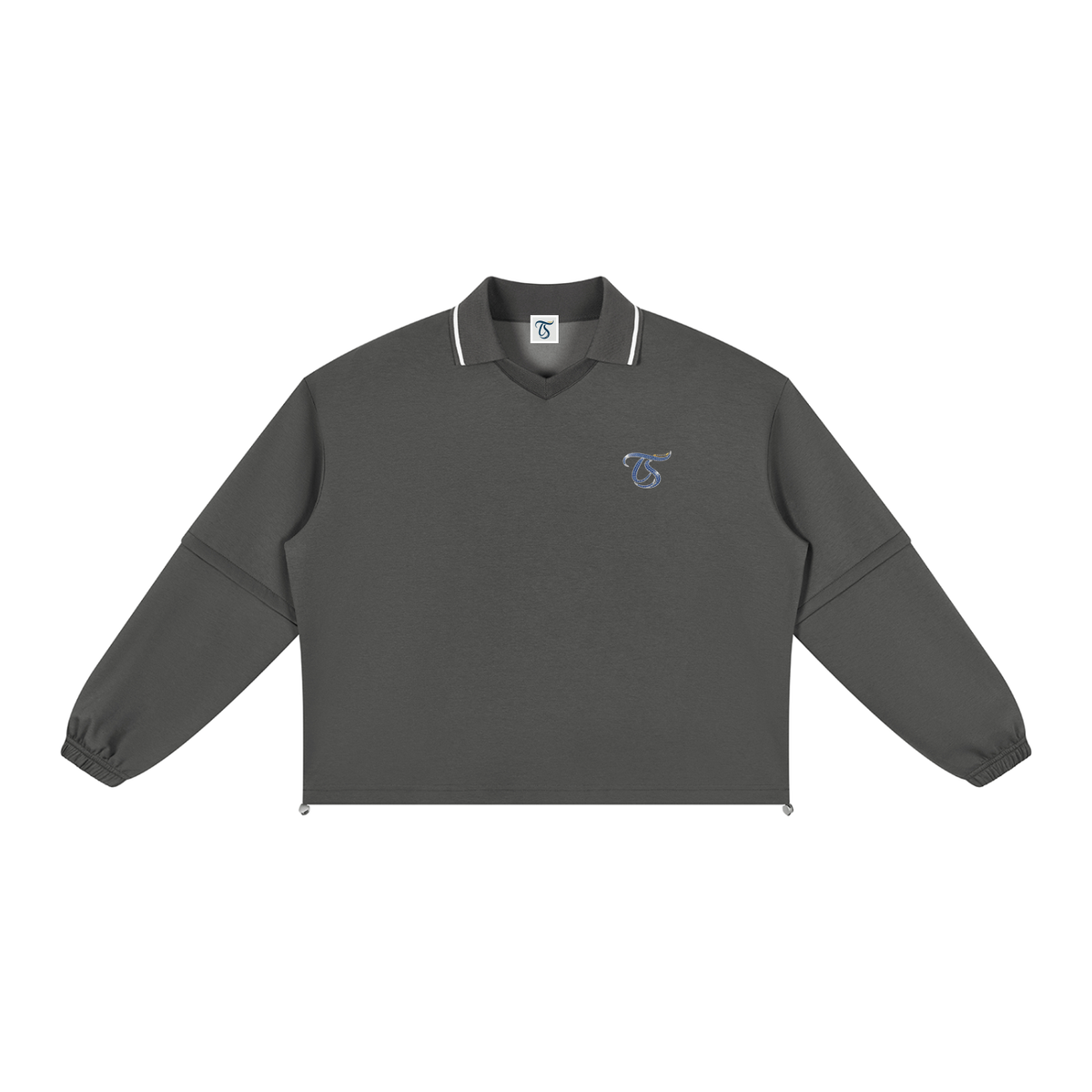 Cancer Unisex Boxy Collared Detachable Sweatshirt