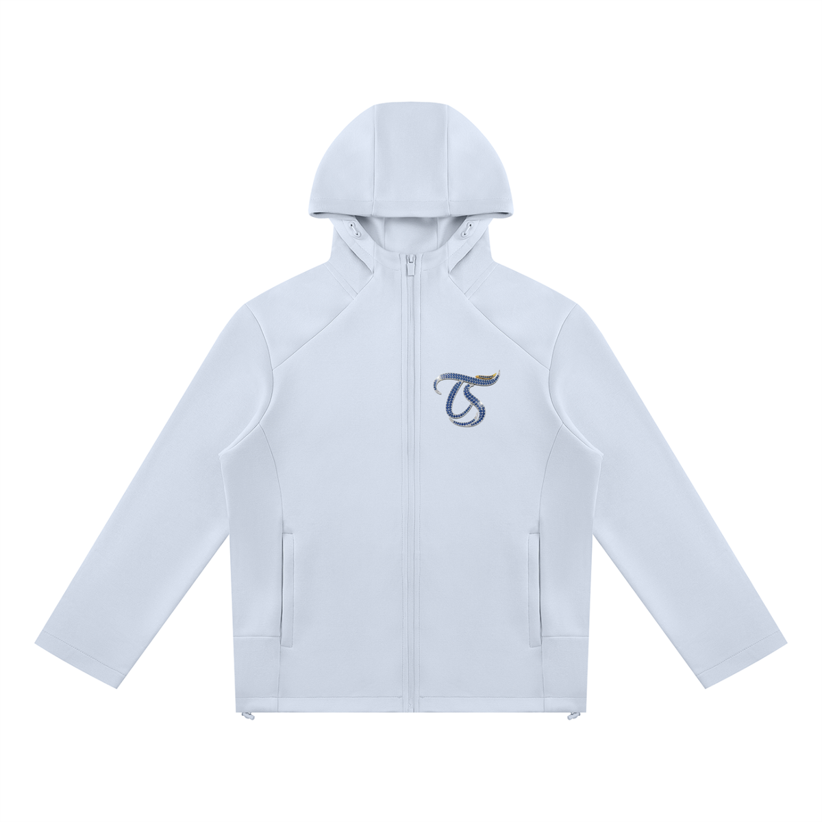 Aquarius Unisex Paneled Full Zip Hoodie