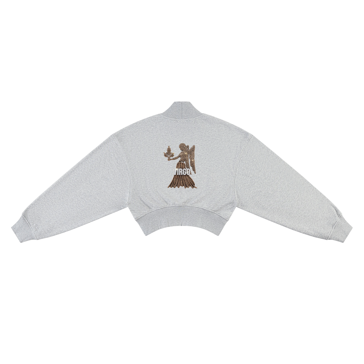 Virgo Women's Crop Mock Neck Sweatshirt