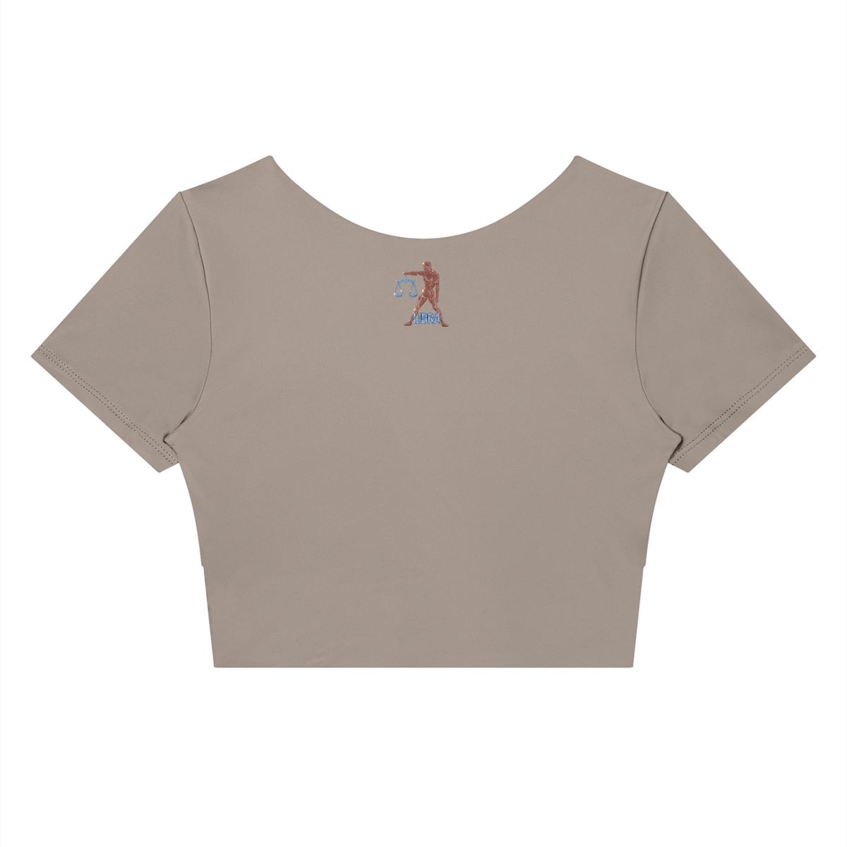 Libra Women's Panelled Crop Yoga T-Shirt