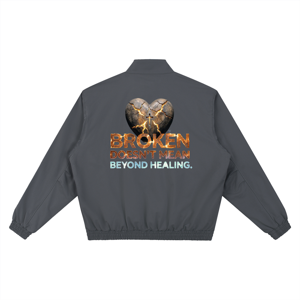 Scriptures Stand Collar Bomber Jacket