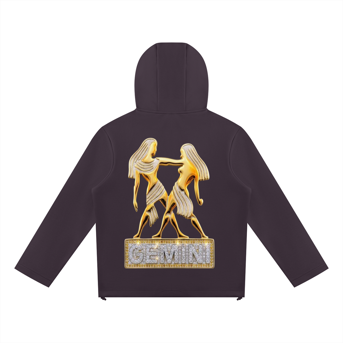 Gemini Unisex Paneled Full Zip Hoodie