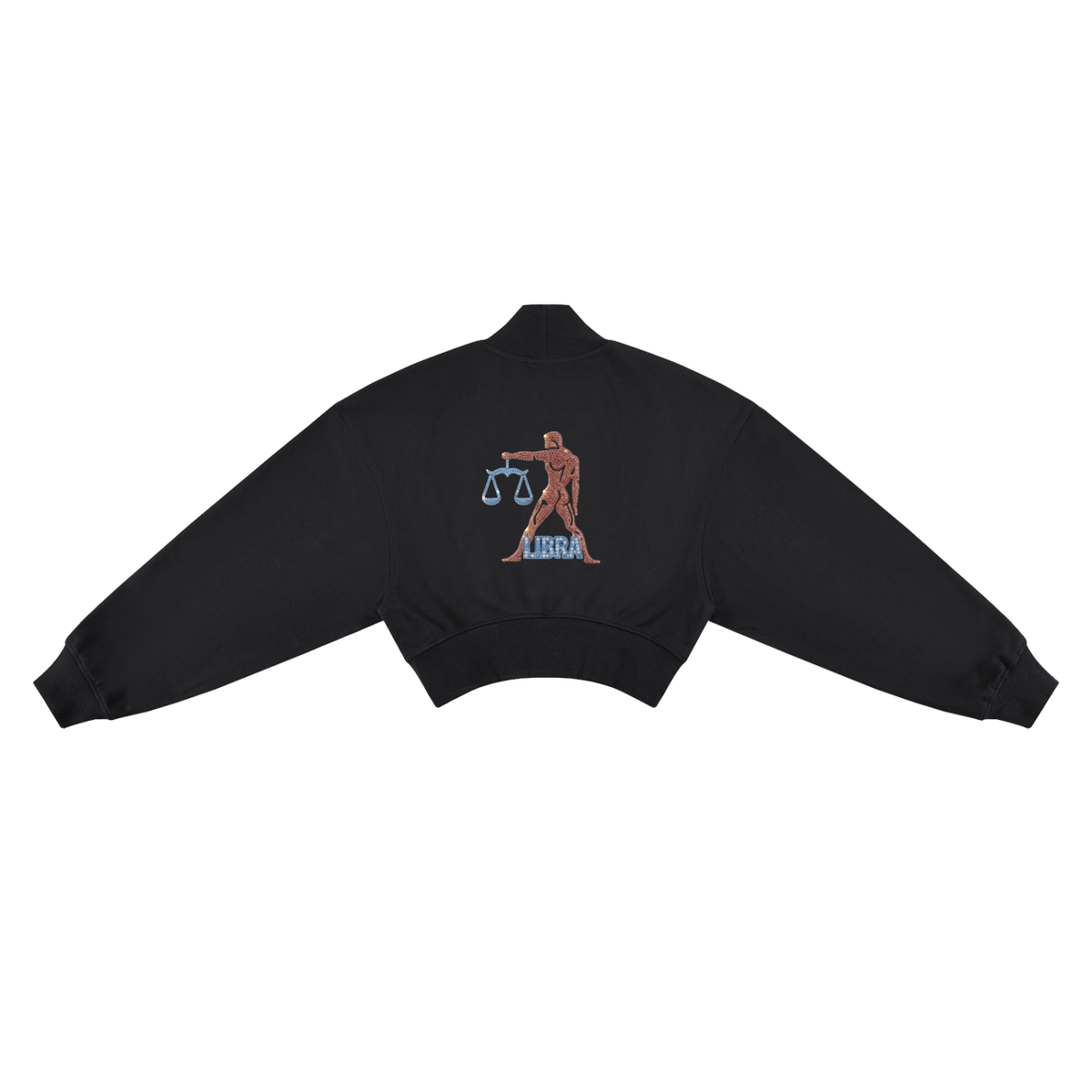 Libra Women's Crop Mock Neck Sweatshirt