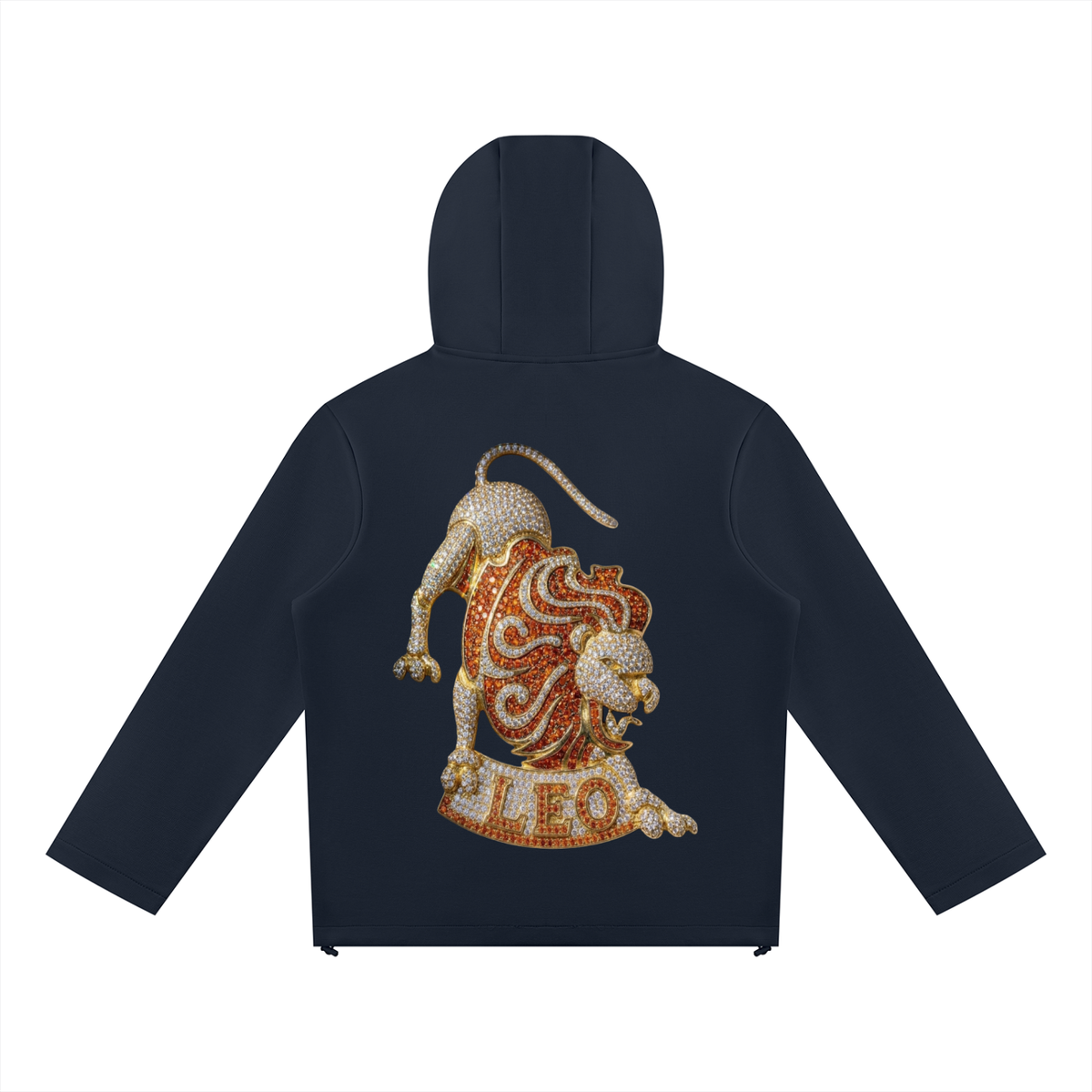 Leo Unisex Paneled Full Zip Hoodie