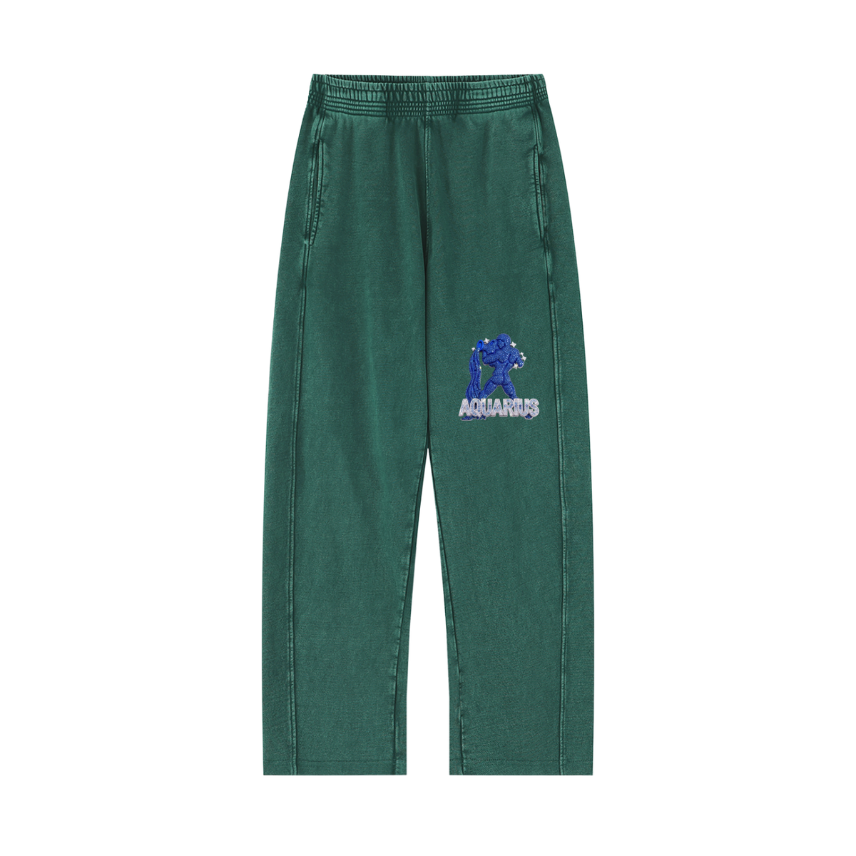 Aquarius Unisex Mineral Wash Straight Sweatpants