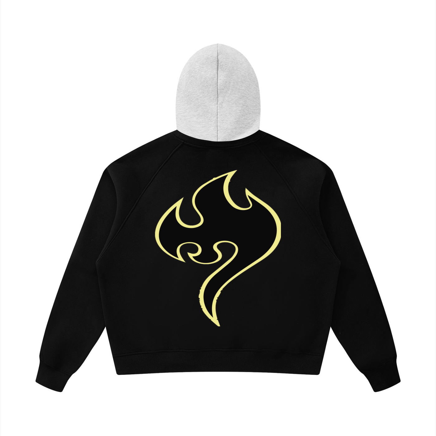 Unisex Fleece Raglan Color Block Hoodie