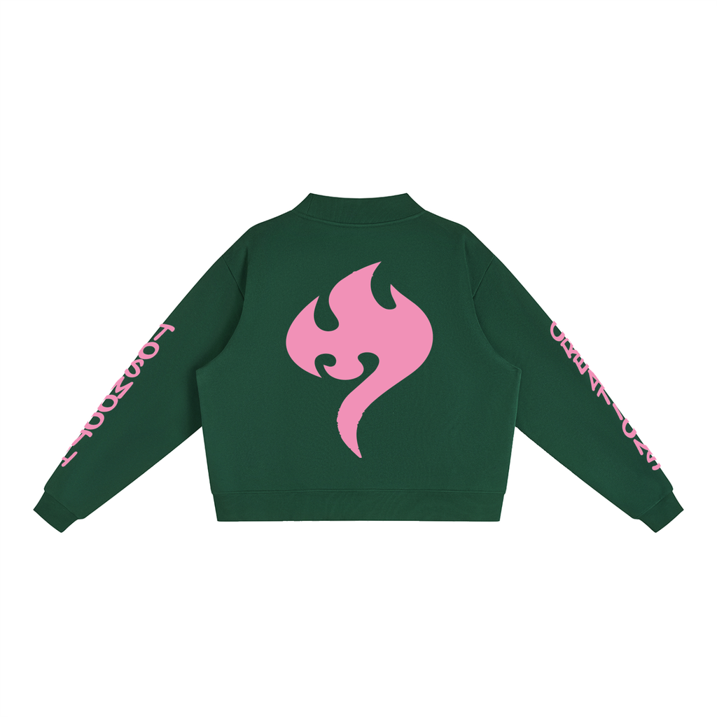 Tosmooth Creations Essential Fleece Mock-Neck Crew Sweatshirt