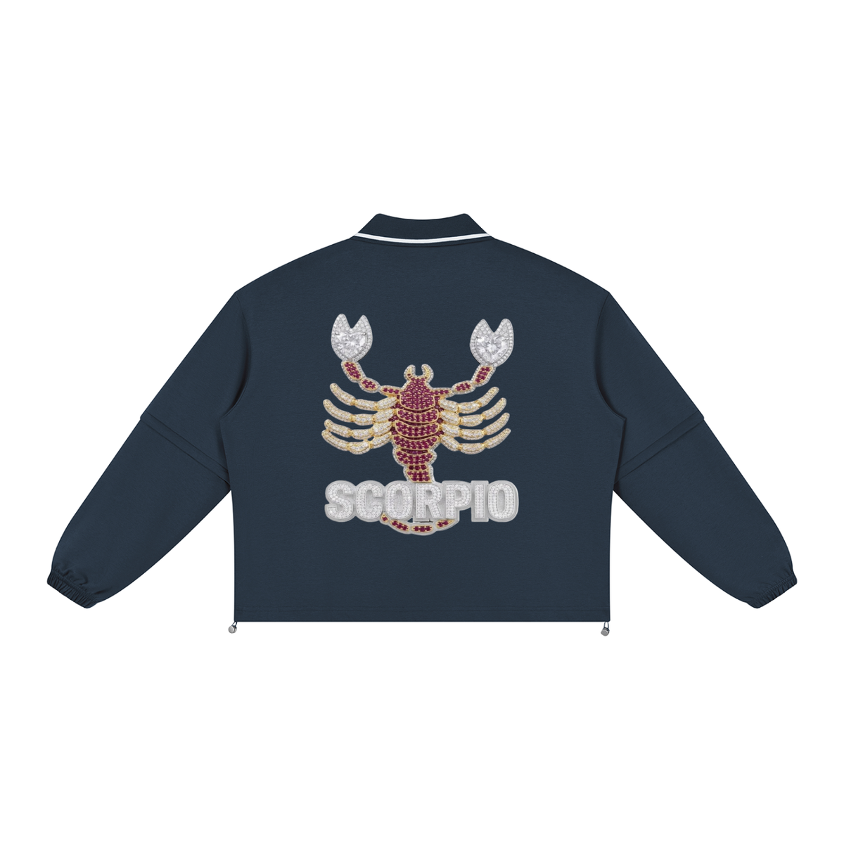 Scorpio Unisex Boxy Collared Detachable Sweatshirt