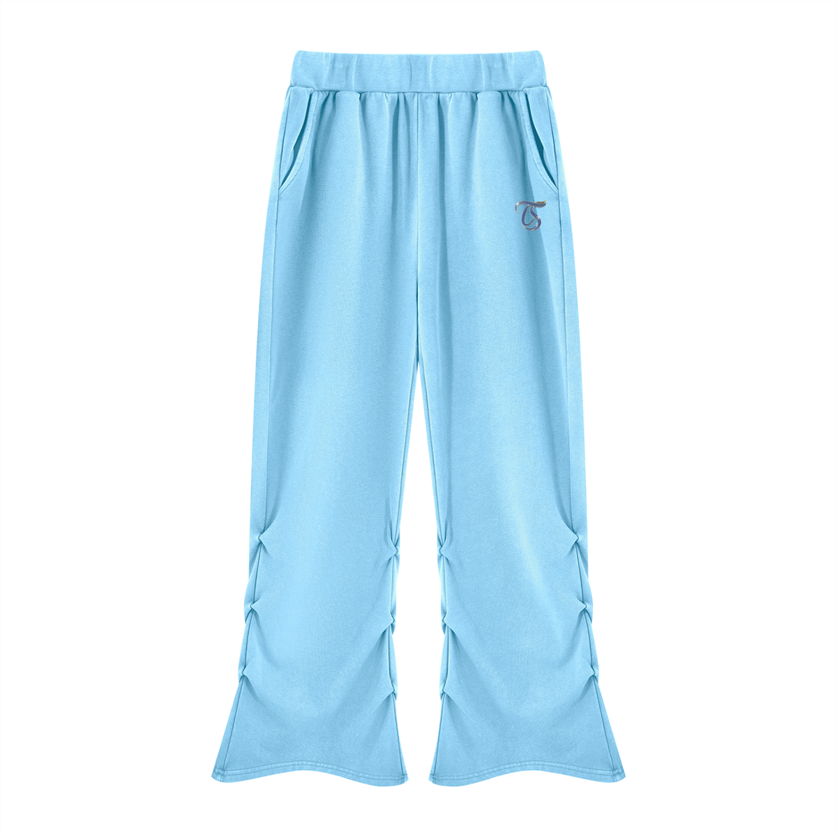 Virgo Vintage Wash Ruched Sweatpants